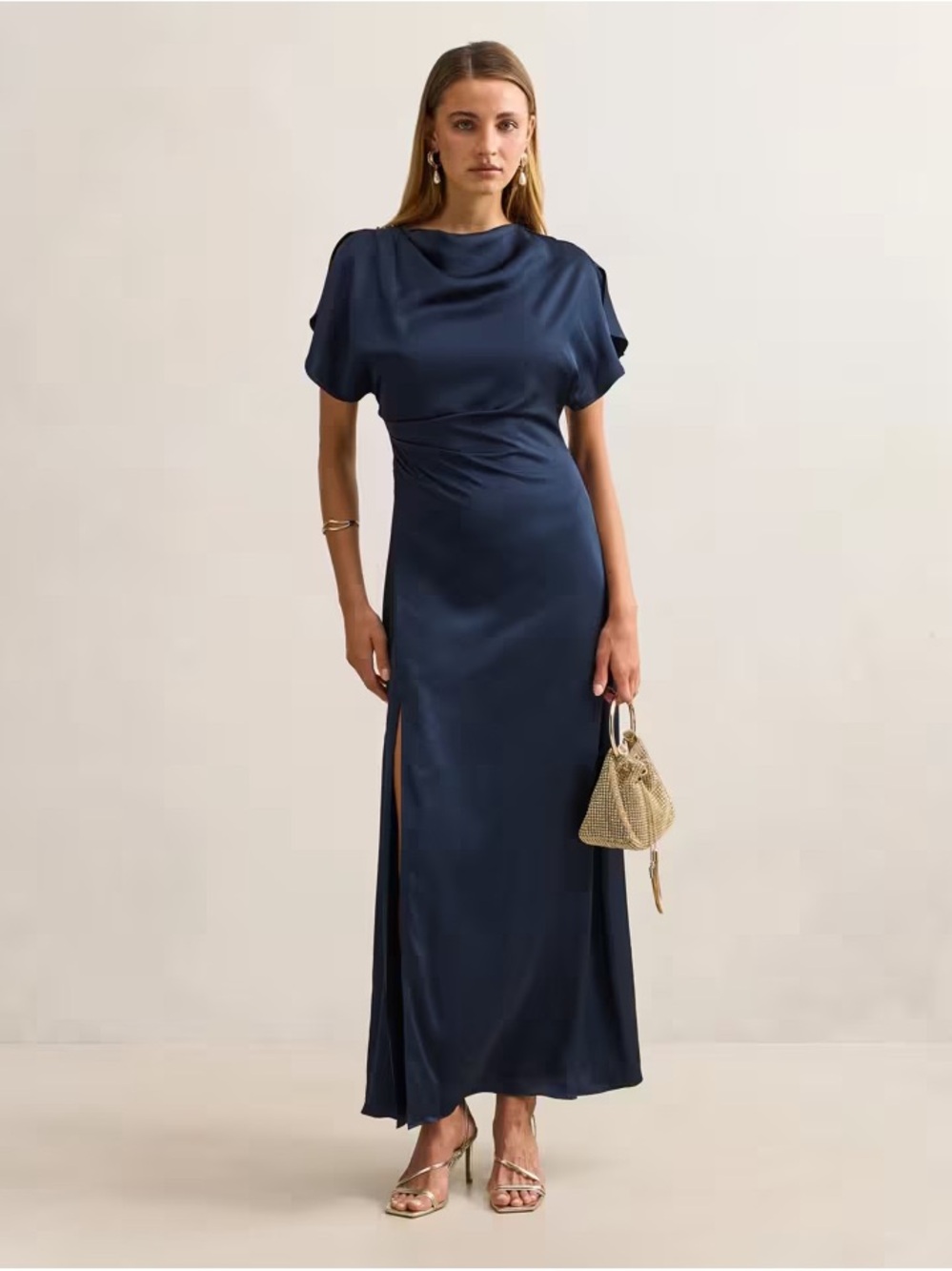 Ever New Maxi Dress Navy Blue Size 14